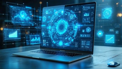 AI-powered data collection platform illustration